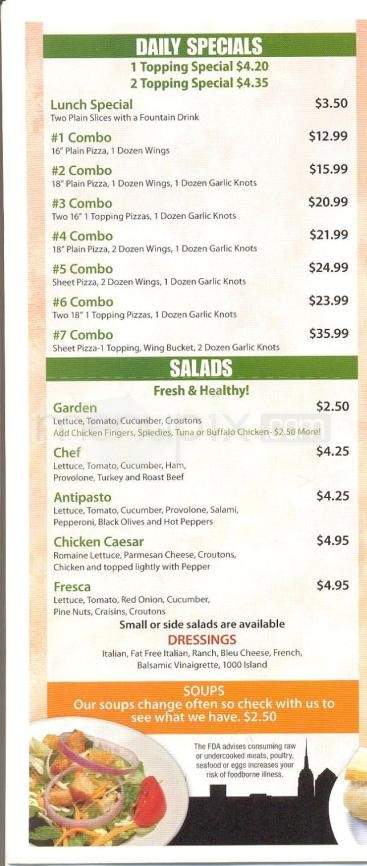 New York Pizzeria - Binghamton, NY menu_pic