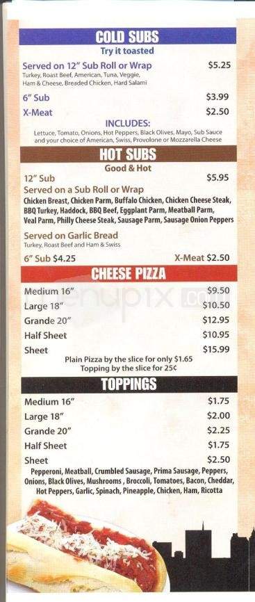 New York Pizzeria - Binghamton, NY menu_pic