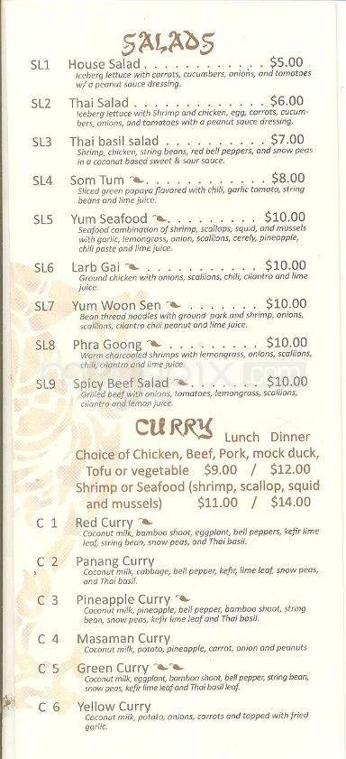 1st Thai Basil - Endicott, NY menu_pic