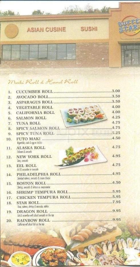 Buffet Star - Vestal, NY menu_pic