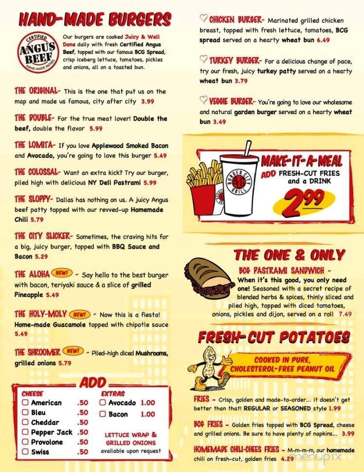 Burger City Grill - Lomita, CA menu_pic