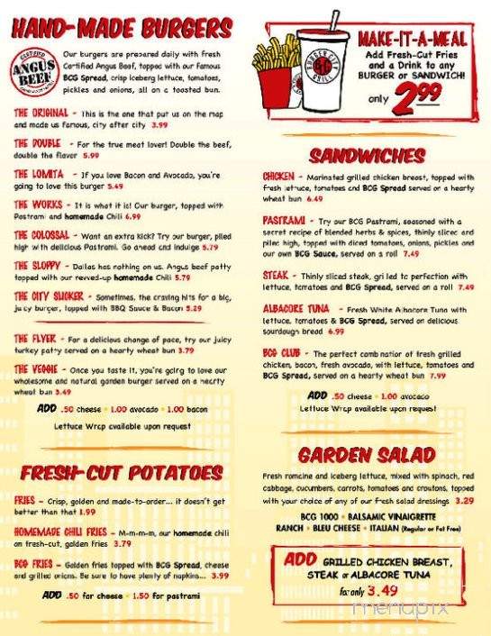 Burger City Grill - Lomita, CA menu_pic