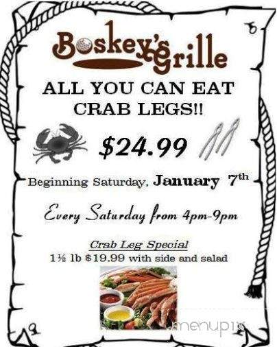 Boskey's Grill - Manchester, TN menu_pic