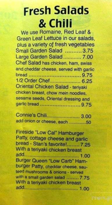 Burger Queen - Ketchikan, AK menu_pic