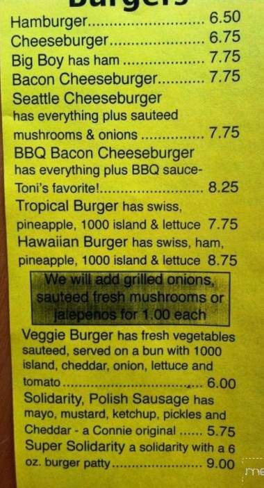 Burger Queen - Ketchikan, AK menu_pic