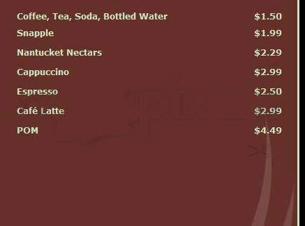 Aceituna Cafe - Cambridge, MA menu_pic