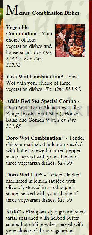 Addis Red Sea - Boston, MA menu_pic