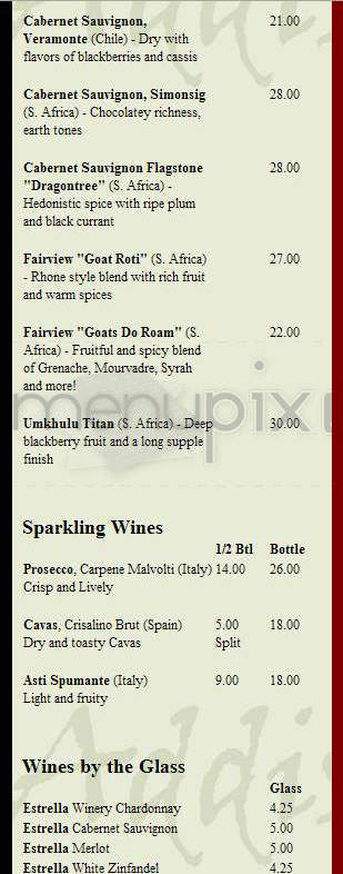 Addis Red Sea - Boston, MA menu_pic