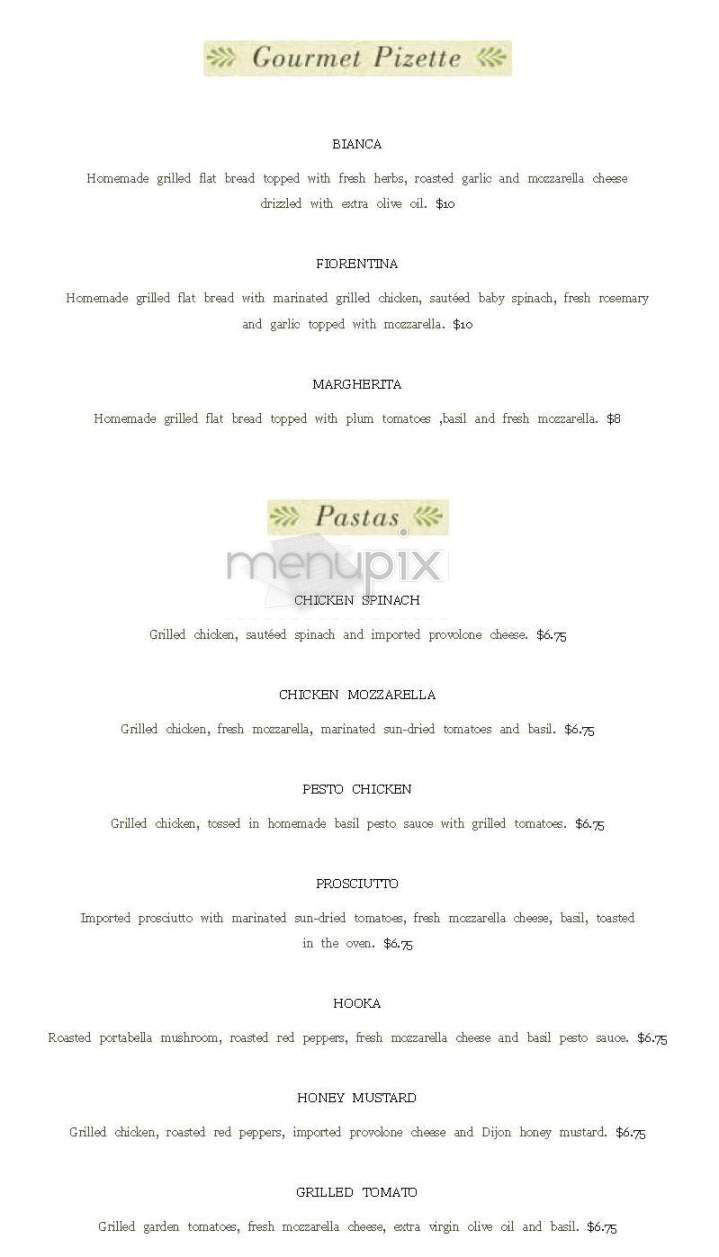 Amelia's Trattoria - Cambridge, MA menu_pic