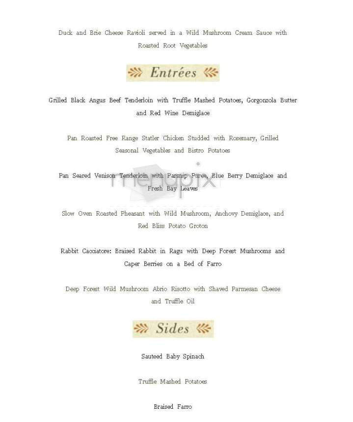 Amelia's Trattoria - Cambridge, MA menu_pic