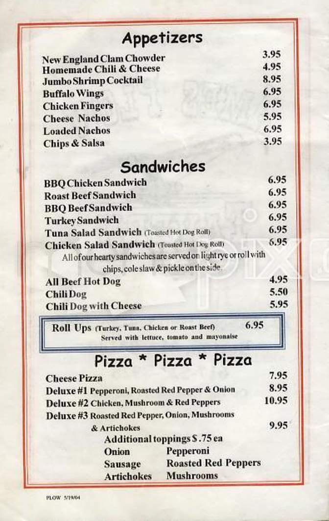 Ames Plow Tavern - Boston, MA menu_pic