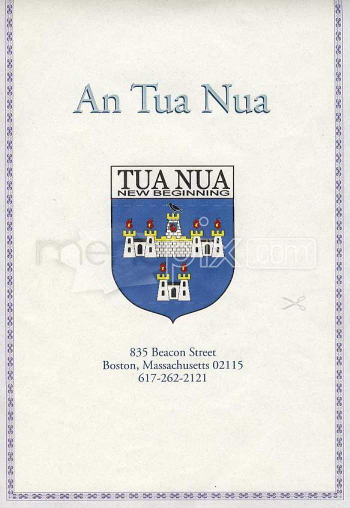 An Tua Nua - Boston, MA menu_pic