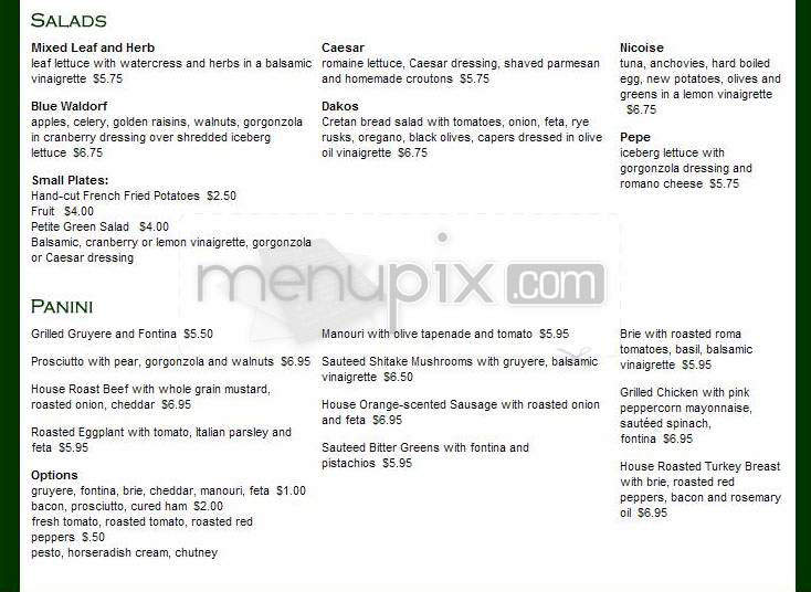 Athan's European Bakery - Brookline, MA menu_pic