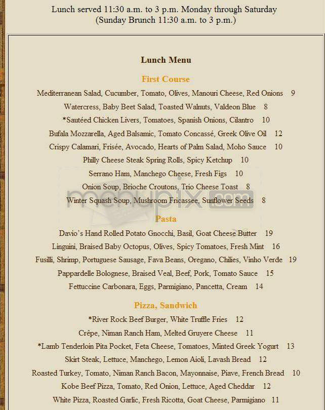 Avila - Boston, MA menu_pic