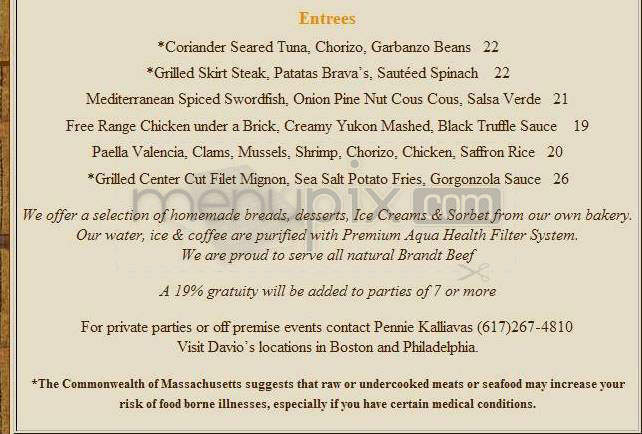 Avila - Boston, MA menu_pic