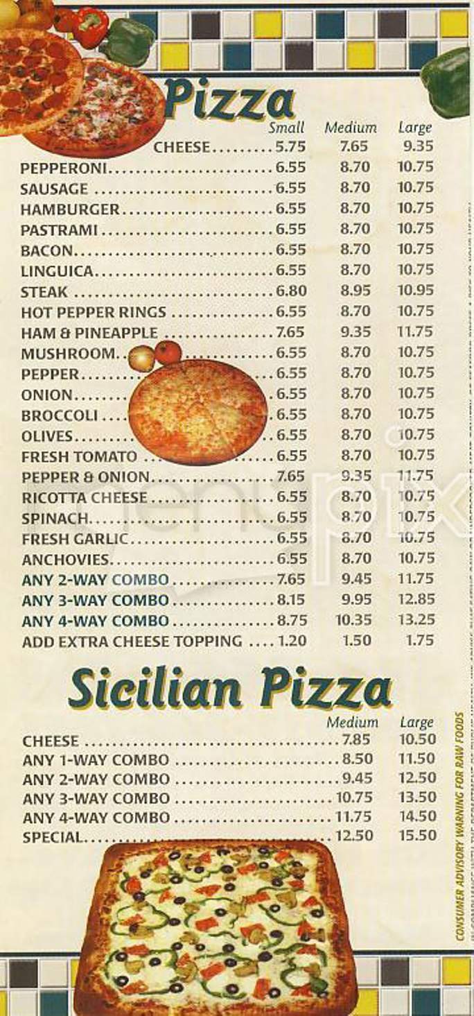 Boston House of Pizza - Boston, MA menu_pic