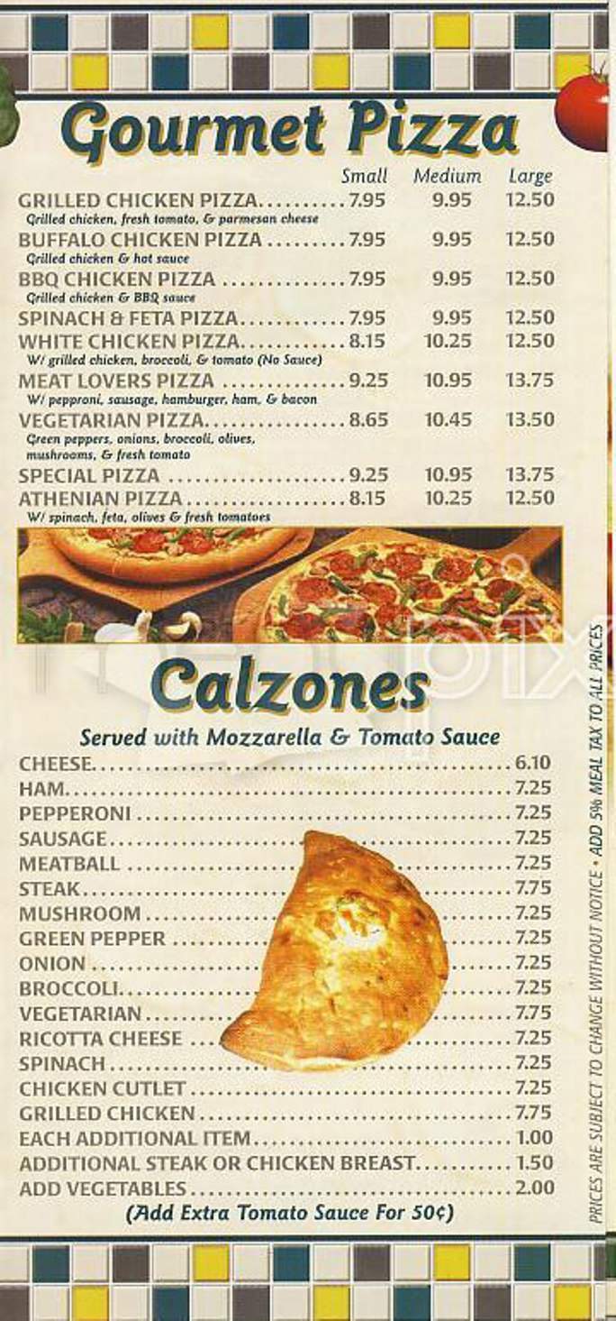 Boston House of Pizza - Boston, MA menu_pic