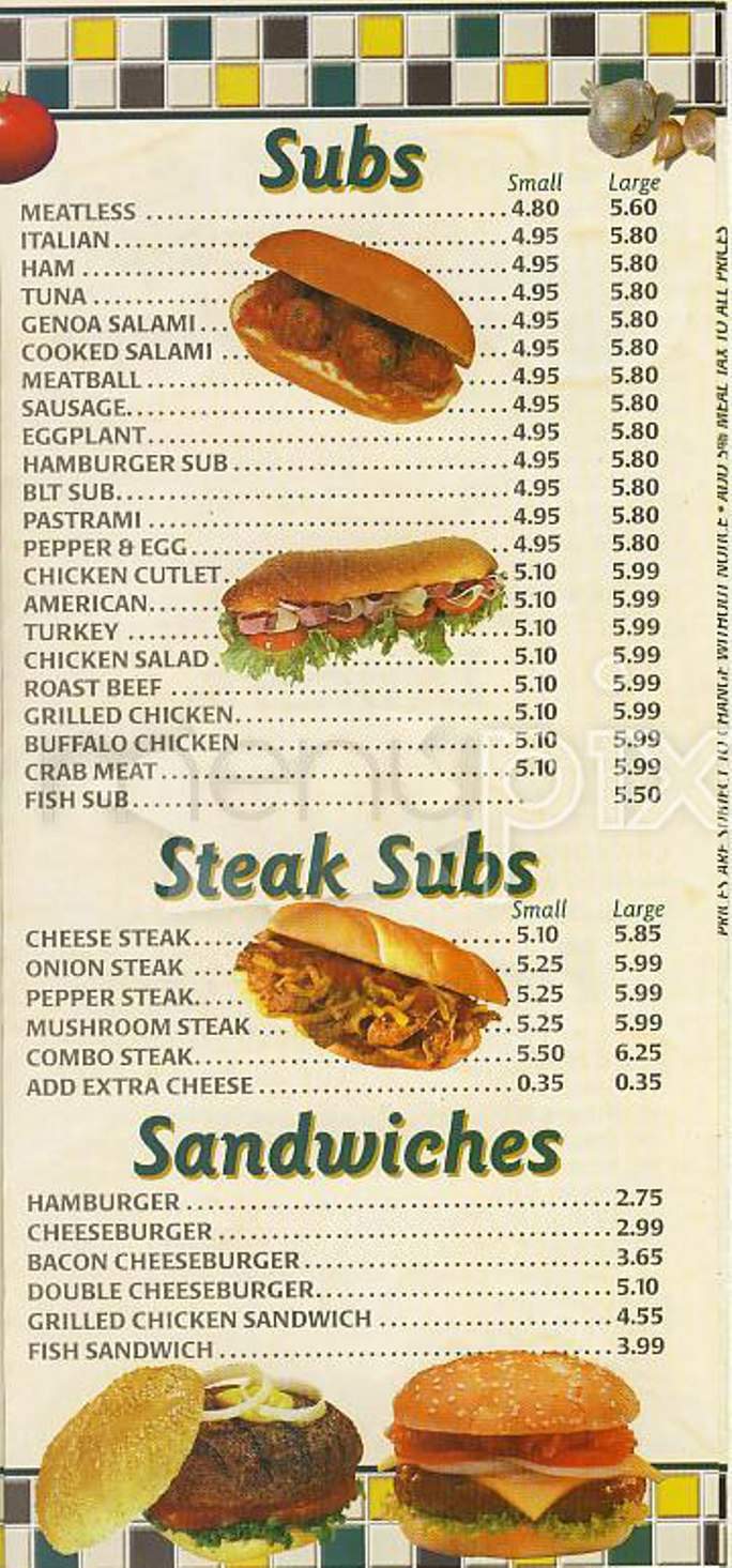Boston House of Pizza - Boston, MA menu_pic