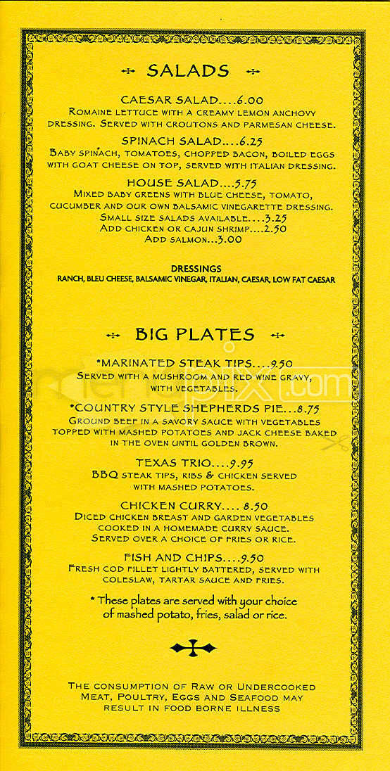 Bakey's - Boston, MA menu_pic