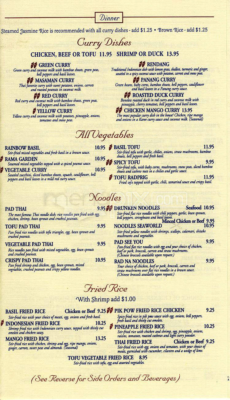 Bangkok Blue - Boston, MA menu_pic