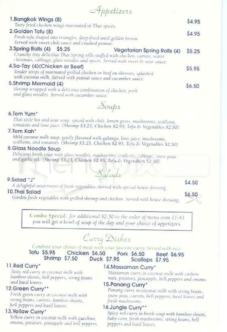 Bangkok City - Boston, MA menu_pic