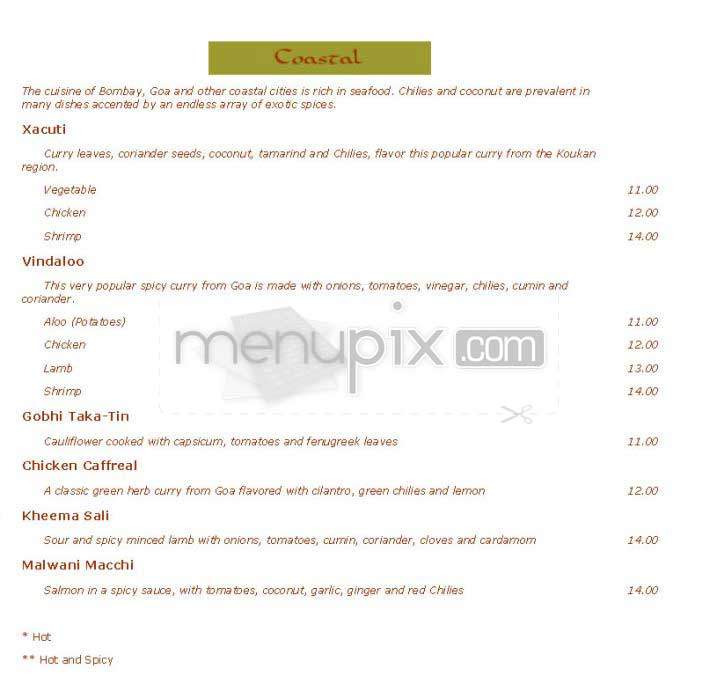 Bhindi Bazaar - Boston, MA menu_pic