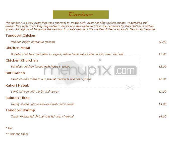 Bhindi Bazaar - Boston, MA menu_pic