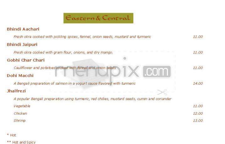 Bhindi Bazaar - Boston, MA menu_pic