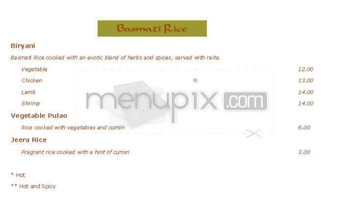 Bhindi Bazaar - Boston, MA menu_pic