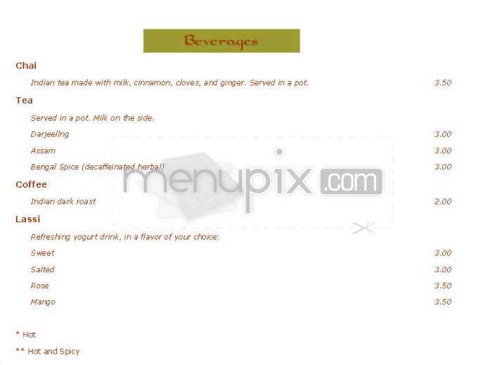 Bhindi Bazaar - Boston, MA menu_pic