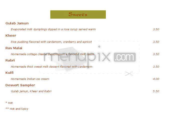 Bhindi Bazaar - Boston, MA menu_pic