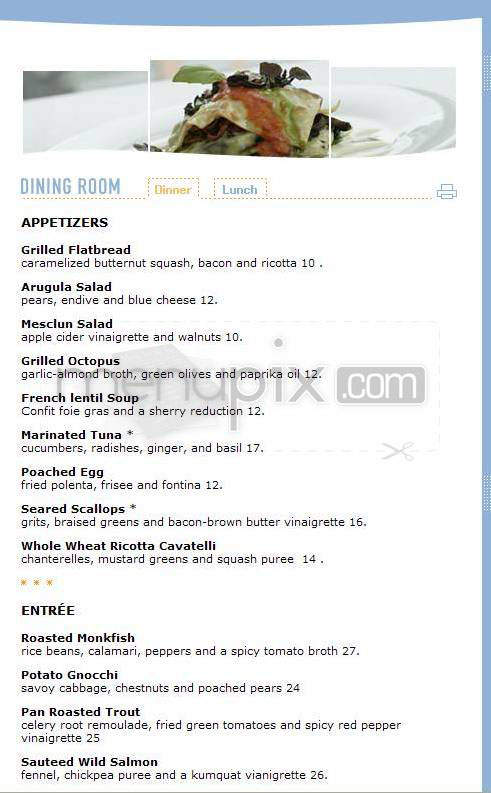 Blu - Boston, MA menu_pic