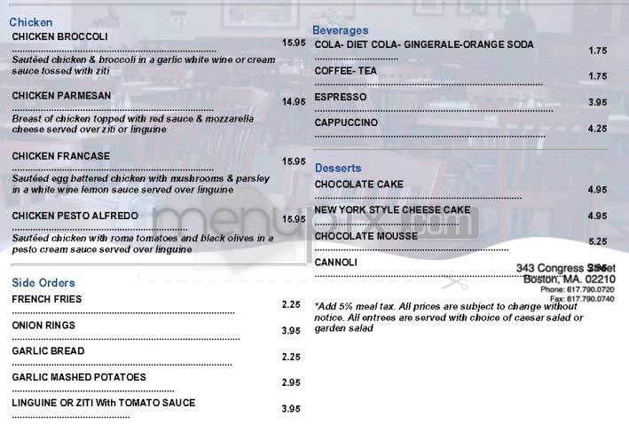 Blue Wave - Boston, MA menu_pic