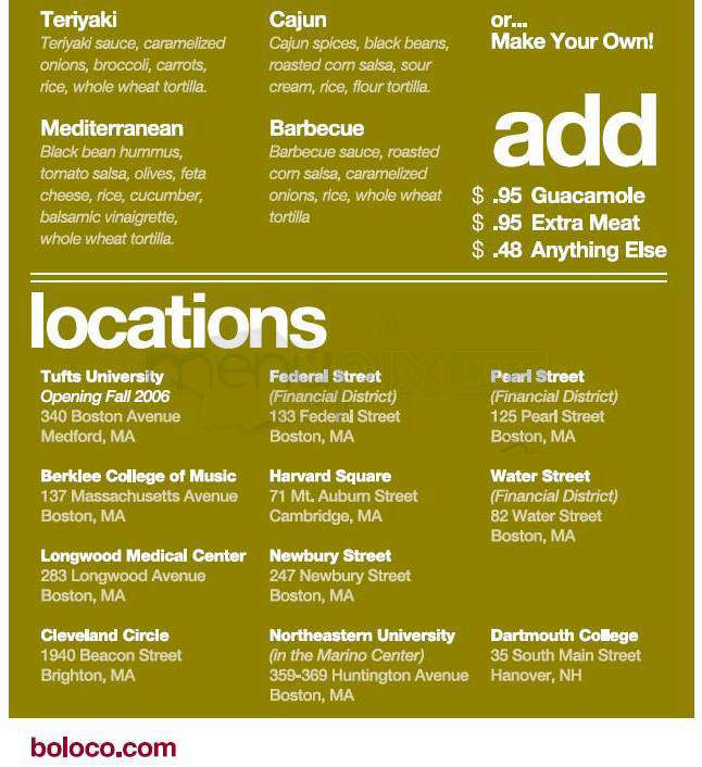 Boloco - Boston, MA menu_pic