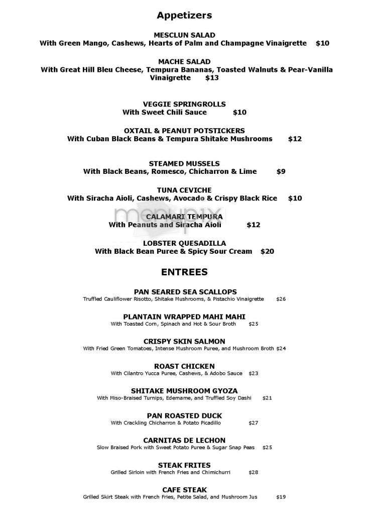 Bomboa - Boston, MA menu_pic