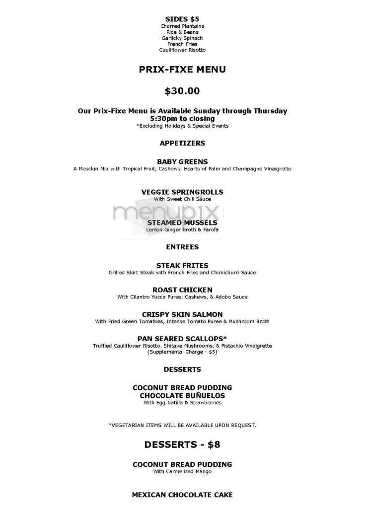 Bomboa - Boston, MA menu_pic