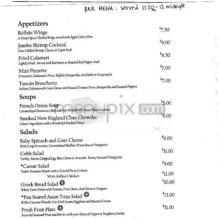 Boodles (Hilton) - Boston, MA menu_pic