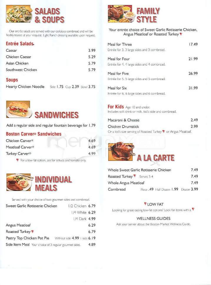 /801303/Boston-Market-Menu-Houston-TX - Houston, TX