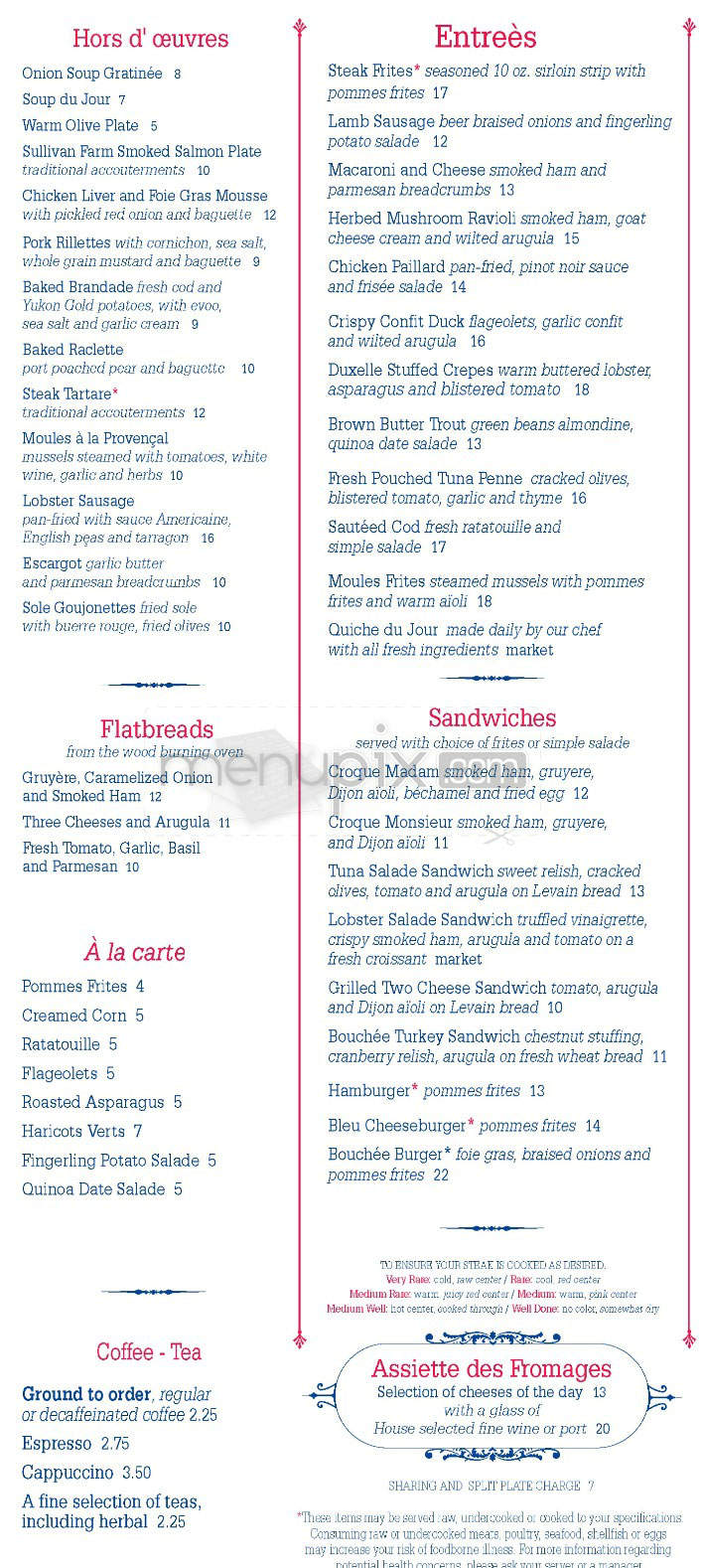 Bouchee Boston - Boston, MA menu_pic