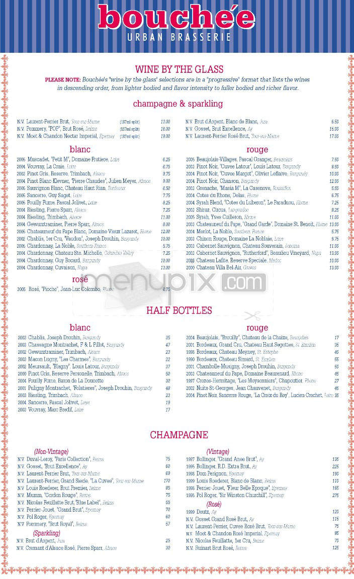 Bouchee Boston - Boston, MA menu_pic