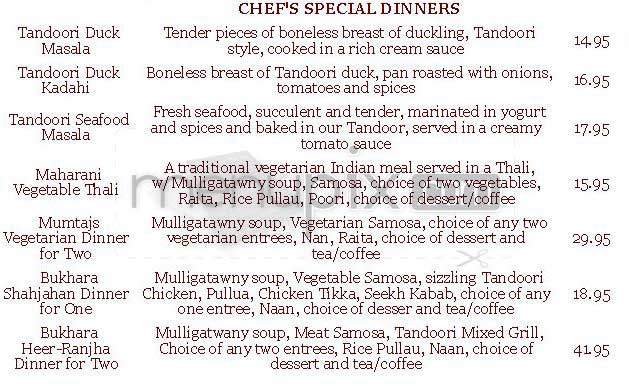 Bukhara Restaurant - Jamaica Plain, MA menu_pic