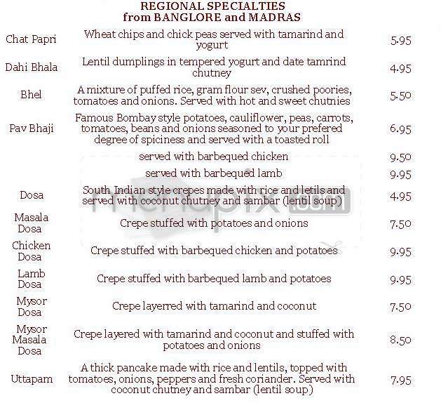 Bukhara Restaurant - Jamaica Plain, MA menu_pic