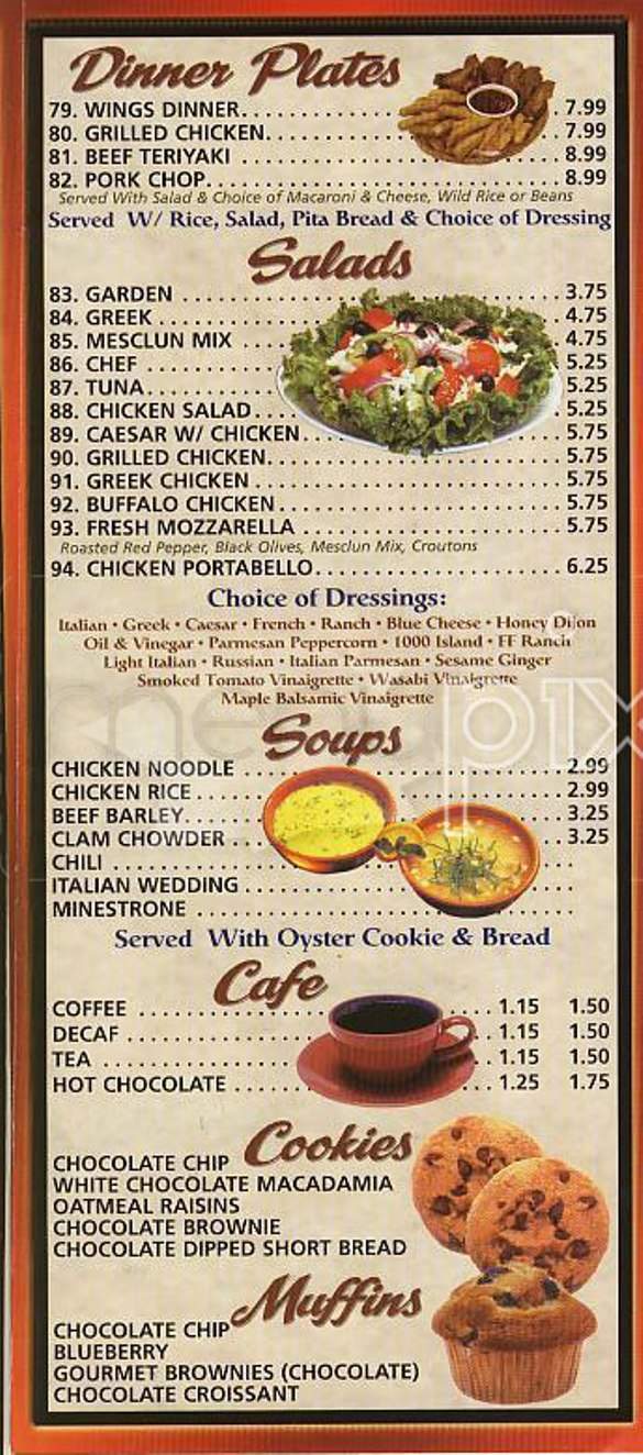 Cafe Crunchy - Boston, MA menu_pic