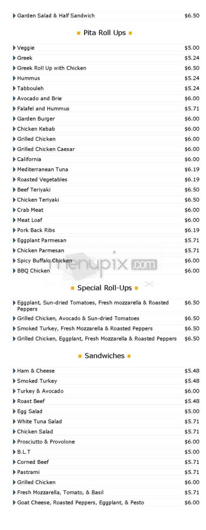 Cafe Kiraz - Cambridge, MA menu_pic