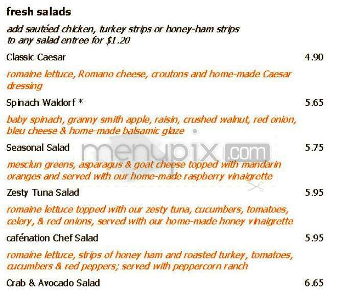 Cafenation - Brighton, MA menu_pic