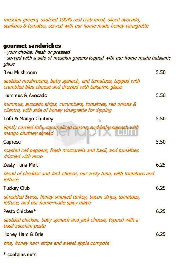 Cafenation - Brighton, MA menu_pic