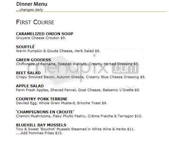 Caffe Umbra - Boston, MA menu_pic