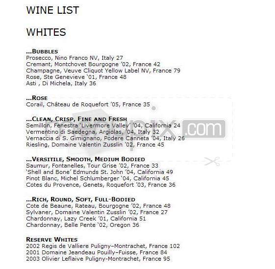 Caffe Umbra - Boston, MA menu_pic