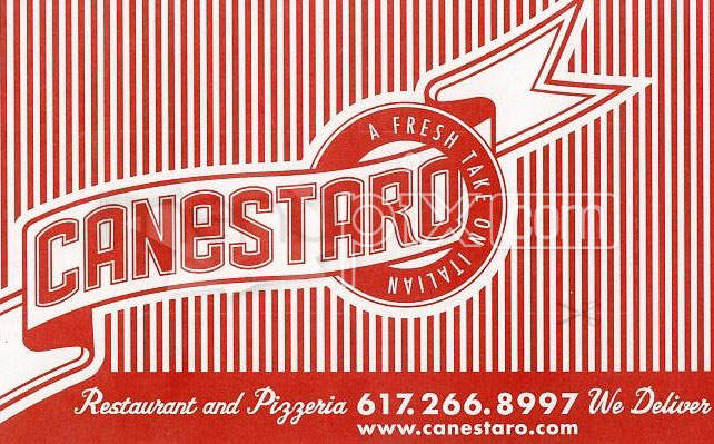Canestaro - Boston, MA menu_pic