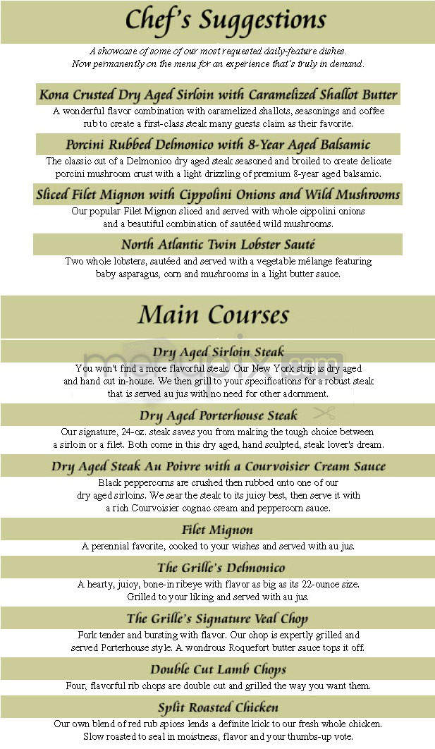 The Capital Grille - Chestnut Hill, MA menu_pic